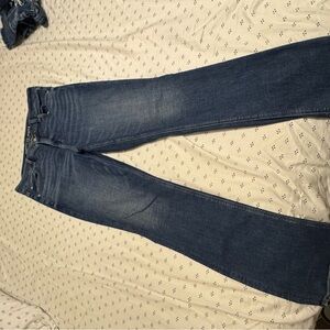 American Eagle Outfitters Dark Blue Straight Leg Jeans